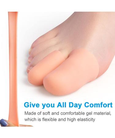 10 Pairs Silicone Toe Cushion Tube: Pain Relief & Protection for Corns, Callus, Blisters, and Toenails Loss - Buy Online on SooperMarket.com