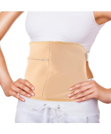 Eummy Reusable Castor Oil Wrap Mess-Free Castor Oil Wrap with Adjustable Straps Soft Comfortable Castor Oil for Liver Detox Insomnia Constipation Muscle Pain Magic post Khaki