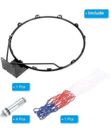 18 PATIKIL Basketball Rim: Wall/Door Mounted, Indoor/Outdoor Goal, Orange/Black - Buy Online on SooperMarket.com
