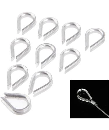 10Pcs 1/8 Wire Rope Chain Thimble for Boat Rigging | 316 Stainless | Anchor & Splicing Tool - Buy Online on SooperMarket.com