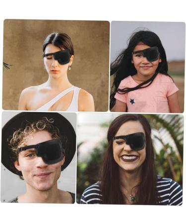ORFOFE 6 Pcs Single Eye Mask Small Eye Protector Adjustable Eye Cover Lazy Eye Glasses Eye Patch Polyester - Buy Online on SooperMarket.com