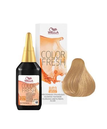 Wella Professionals Color Fresh 8/03 he.blo.natur-gold 75 ml 1 piece (1 pack)