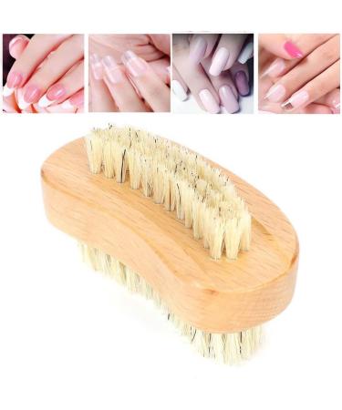 Demeras Wooden Foot 9x5x5 natura Beech Double Sided Nail Brush Remove Dead Skin Cutin Nail Brush Manicure Tool - Buy Online on SooperMarket.com