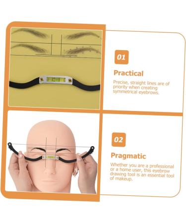 WOFASHPURET Measuring Ruler 1 Set Arch embroidery eyebrow ruler makeup stencil brow template eyebrow ruler tool measuring tool - Buy Online on SooperMarket.com