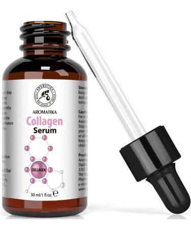 Collagen Face Serum for Face & Skin Care - 30ml Glass Bottle - w/Pure Collagen for All Skin Types - Anti Age Serum - Collagen Booster Serum - Buy Online on SooperMarket.com