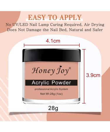 28g Acrylic Powder Set - White, Clear, Black, Nude | Professional Nail Extension System - HJ-NAP016 (No.17) - Buy Online on SooperMarket.com