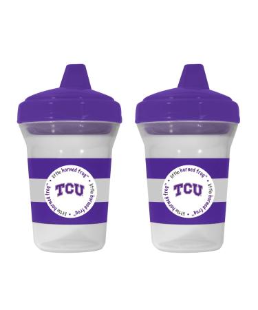 BabyFanatic Sippy Cup 2-Pack - NCAA TCU Horned Frogs - Officially Licensed Toddler & Baby Cup Set