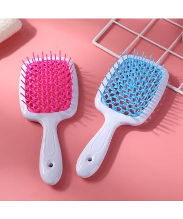 Comb Fluffy Shaped Comb Mesh Comb Wide Tooth Air Cushion Comb Massage Hair Brush Styling Tool Wide Tooth Comb (Color : Black Red) - Buy Online on SooperMarket.com