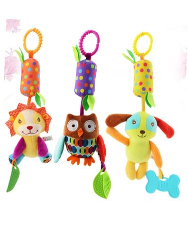 Bestonzon 3-in-1 Cartoon Toddler Toys - Rotating Bells & Bedtime Fun for Babies | International Shipping - Buy Online on SooperMarket.com