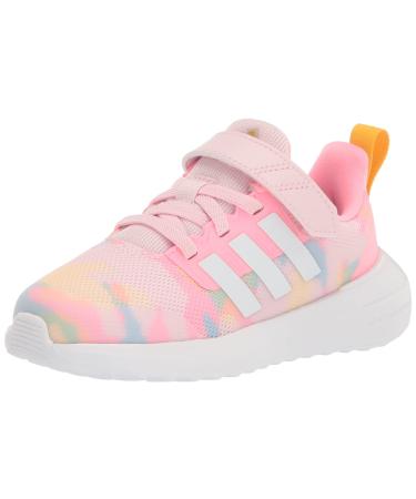 adidas Unisex-Child Fortarun 2.0 Running Shoe Toddler (1-4 Years) 7 Toddler Clear Pink/White/Bold Gold (Elastic)