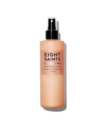 Eight Saints Island Time Body Spray Lotion, Natural and Organic Body Lotion for Dry Skin, Protects, Nourishes, and Hydrates, 8 Ounces
