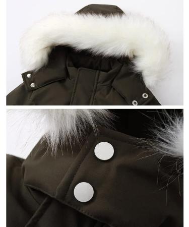 Baby Girls' Waterproof Snowsuit | Kids Ski Jacket & Pants Set | Green | 3-4 Years - Buy Online on SooperMarket.com
