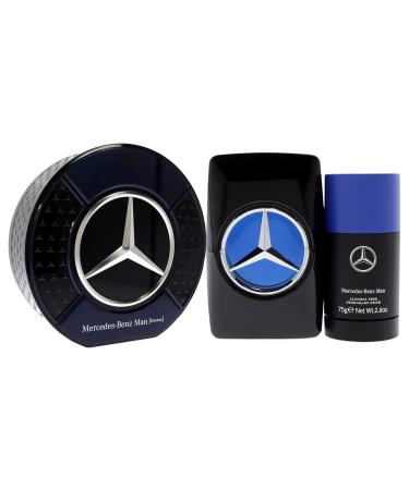 Mercedes-Benz Intense Gift Set Perfumes for Men - Includes 2.7 oz Eau de Toilette Spray and 2.6 oz Deodorant Stick - Woody Scent - Opens with Notes of Pear - Evokes Power and Sensuality - 2 pc - Buy Online on SooperMarket.com