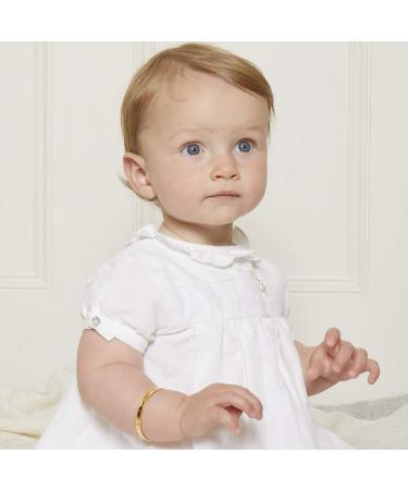 Molly Brown London 18ct Gold Plated Sterling Silver Heritage Baby Bangle - Buy Online on SooperMarket.com