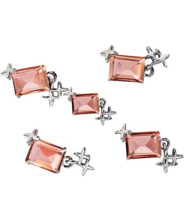 5pcs Fashionable Embellishments In A Unique Rectangle Shape For Parties And Weddings Water Red - Buy Online on SooperMarket.com