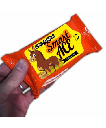 Smart Ace Reality Wipes - Funny Donkey Gag Gift for Teens & Adults - Travel Size - Perfect for International Shipping - Buy Online on SooperMarket.com
