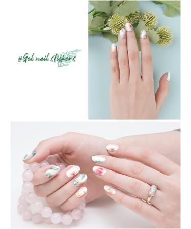 Semi Cured Gel Nail Strips in Red - Long Lasting Waterproof Nail Polish Wraps - Includes Cuticle Stick, File, Wipes & Sealing - UV/LED Lamp Required - Buy Online on SooperMarket.com
