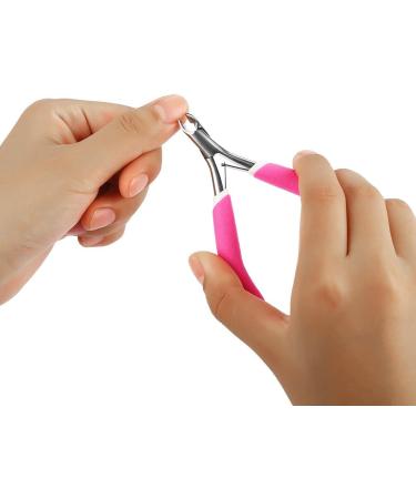 Nail Skin Pliers - Professional Stainless Steel Scissors for Manicure & Pedicure | Rose Red Nail Care Tool - Buy Online on SooperMarket.com