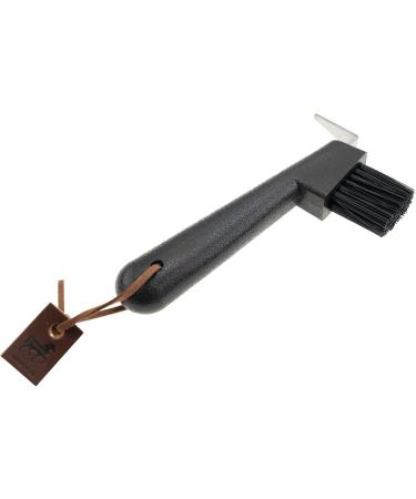 Animalon 2-in-1 Plastic Hoof Scraper with Stainless Steel Brush | Outdoor Horse Hoof Care Tool in Brown | Essential Hoof Clearer and Picker for Horses - Buy Online on SooperMarket.com