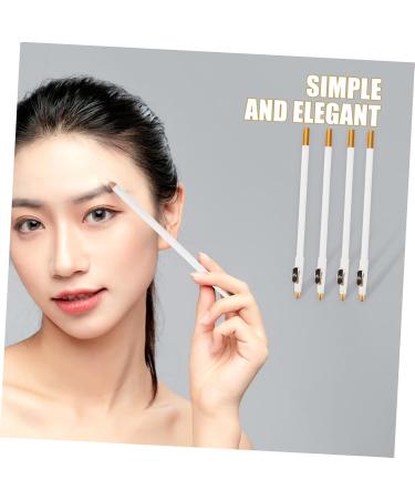 BELLIFFY 12pcs Eyebrow Pencil Sharpener Eyebrow Pencils Eyebrow Pencil for Makeup Wooden White - Buy Online on SooperMarket.com