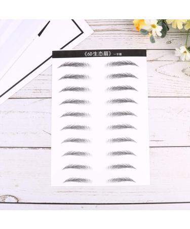 NOLITOY 4 Sheets Pairs 6d Eyebrow Sticker Brow Tatoo Eyebrow Makeup Tools Eyebrow Stickers 3 Proof - Buy Online on SooperMarket.com