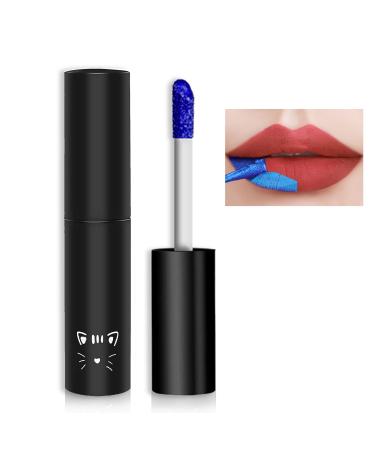QIUFSSE Peel Off Lip Stain Lip Tint Matte Liquid Lipstick Nude Lip Gloss Long Lasting Waterproof Lip Tint Stain Non-stick Cup Peel Off Lipstick Lip Makeup for Women Girls - 02 A02