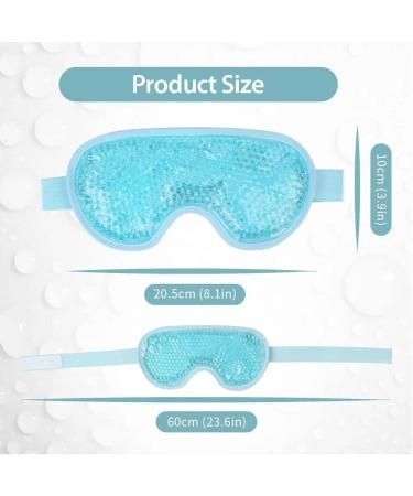 Gamufw Cooling Eye Mask Hot Cold Therapy Gel Eye Mask for Puffy Eye Migraine Relief Headache Dark Circles Dry Eyes Swollen Eyes Sinus Pain (Blue) - Buy Online on SooperMarket.com