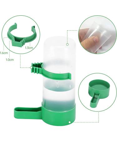 Gosear Bird Water Dispenser for Cage - Automatic No Mess Gravity Feeder for Parrot, Parakeets, Cockatiel, Budgie Lovebirds - 4PCS 140ml - Buy Online on SooperMarket.com