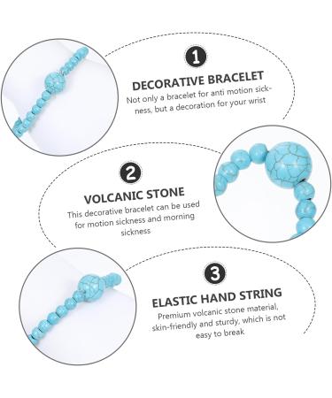 Healeved 4pcs Organic Kelp Anti Motion Sickness Bracelet Set - Adjustable Acupressure Sea Bands for Nausea Relief - Travel Essential - Buy Online on SooperMarket.com