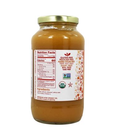 Buy Vermont Village Organic Peach Apple Sauce - 24 oz | All-Natural Flavor - Buy Online on SooperMarket.com