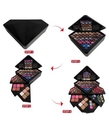 VERONNI All-in-One Makeup Kit for Women - 130 Color Palette Set Includes Eyeshadow Lip Gloss Concealer Highlighter & More - Perfect Makeup Gift Kit - Buy Online on SooperMarket.com