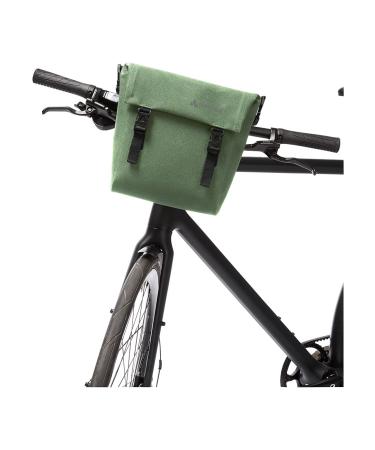 VAUDE Augsburg IV S - handlebar bag for bicycles - with removable carrying strap - waterproof bike bag one size Willow Green