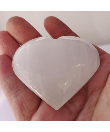 Specimen Healed Natural Crystal Heart Gypsum Heart Hand Made Quartz Gemstones Stone Hearts Balancing Collector Crystals Reiki As a Gift FZUGEDRLI - Buy Online on SooperMarket.com