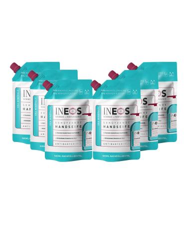 Ineos - liquid hand soap - moisturizing - with marine minerals - for the hands - pack of 6 x 500ml - refill pack 1 piece (6 -pack) refill pack x6