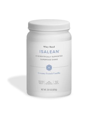 Isagenix IsaLean Shake - Complete Superfood Meal Replacement Drink Mix for Maintaining Healthy Weight and Lean Muscle Growth - 826 Grams - 14 Meal Canister (Creamy French Vanilla Flavor)