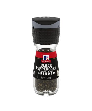 McCormick Black Peppercorn Grinder, 1 oz (Pack of 6)