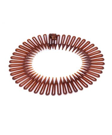 Stretch Hair Combs Plastic Full Circle Headband Flexible Hair Clip Sports Hair Wrap Holder for Women Girls Style 1