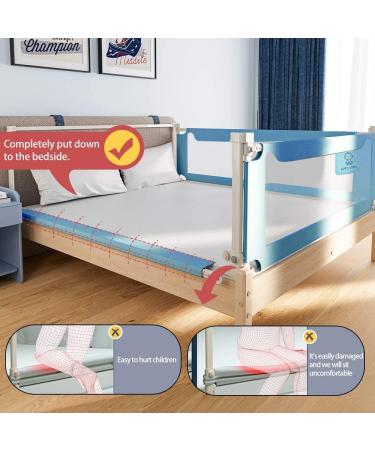 GearKing 74''L Bed Rail for Toddlers Extra Long and Tall Baby Bed Rails Guard Specially Designed for Twin  Full  Queen  King Size 1 Side:74''(L) 27(H) - Buy Online on SooperMarket.com