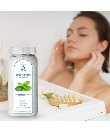 Zen Rituals Epsom Bath Salts - Peppermint Zen for Humans - 1 KG Pure Magnesium Sulfate - International Shipping Available - Buy Online on SooperMarket.com