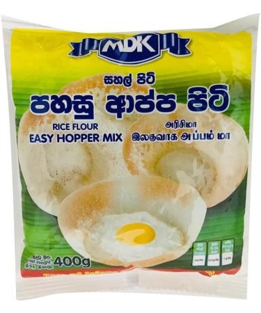 Seelans MDK Easy Hopper Flour | 400G | Hopper Mix | Flour | Rice Flour | 100% Row Rice | Idiyappam Flour | SriLankan Origin (Pack of 2) - Buy Online on SooperMarket.com