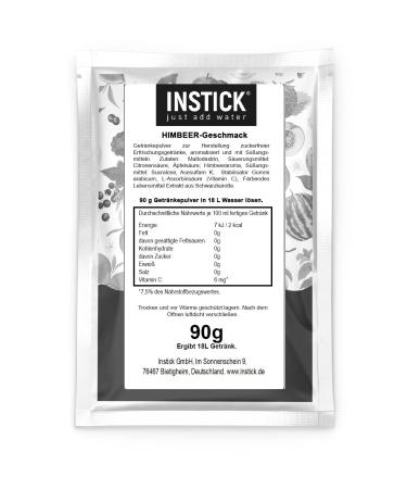 Buy Intick Sugar-Free Raspberry Instant Drink Powder - Vegan Low-Calorie 18L Pack with Vitamin C - International Shipping - Buy Online on SooperMarket.com