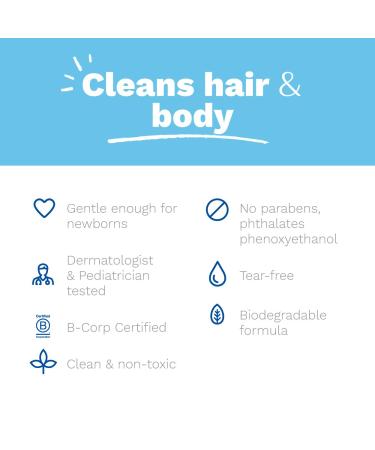 Mustela Baby 2-in-1 Cleansing Gel - Gentle Body & Hair Cleanser with Avocado - 6.76 fl. oz. - Biodegradable & Tear-Free - 1 or 2-Pack - Buy Online on SooperMarket.com