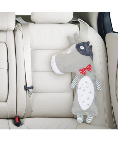 Car Seat Belt Cover for Kids Soft Comfort Seat Belt Shoulder Pad Safety Shoulder Strap Cushion Shoulder Protector Travel Pillow Head Neck Support Universal Fit Car Accessories for Children Boys Girls Grey Cow - Buy Online on SooperMarket.com