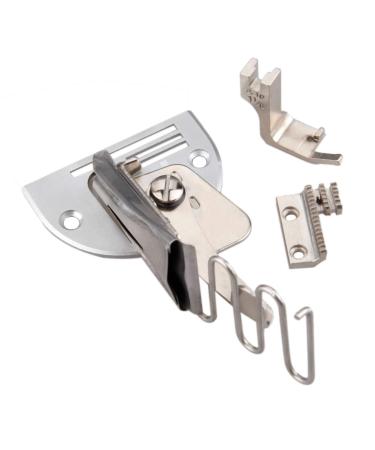 Hicello Binding Curve Edge Folder, Bias Binder Foot for Industrial Sewing Machine, Overlock Binding of Curve Edge Folder Tape Right Angle Bias Binder for Lockstitch Machine