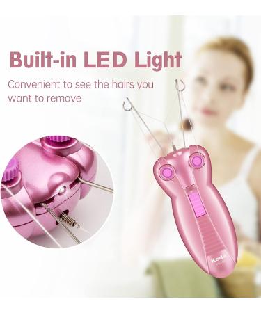 Electric Facial Threading Hair Remover for Women - Automatic Epilator for Fine Hair on Face, Chin, Upper Lip, Arms - Buy Online on SooperMarket.com