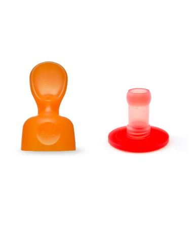 Squiz - Lot de 1 Squiz Top Avec 1 T te Squiz Spoon EN Bo te Pour Gourde Souple R utilisable // Compotes - Pur e // Bpa -Free // Accessoire // Cuill re et Embout Adaptable