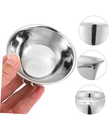 Angoily Metal Impact Bowl & Razor Cup | Rustproof Steel Shaving Accessories for Men - Perfect for Face Cleaning & Foam - Buy Online on SooperMarket.com