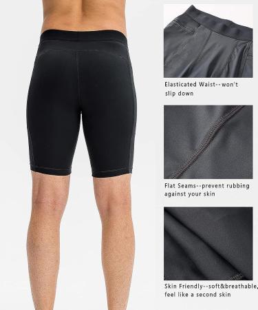 WRAGCFM Men's Compression Shorts with Pockets - White, Size Small - Buy Online on SooperMarket.com