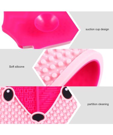 KALLORY Silicone Makeup Applicator & Brush Cleaner Pad - Fox Shaped Cosmetic Scrubber Tool for Effortless Makeup Brush Cleaning - Buy Online on SooperMarket.com