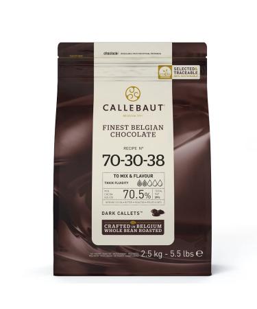 Callebaut 70% dark chocolate chips (callets) 2.5kg